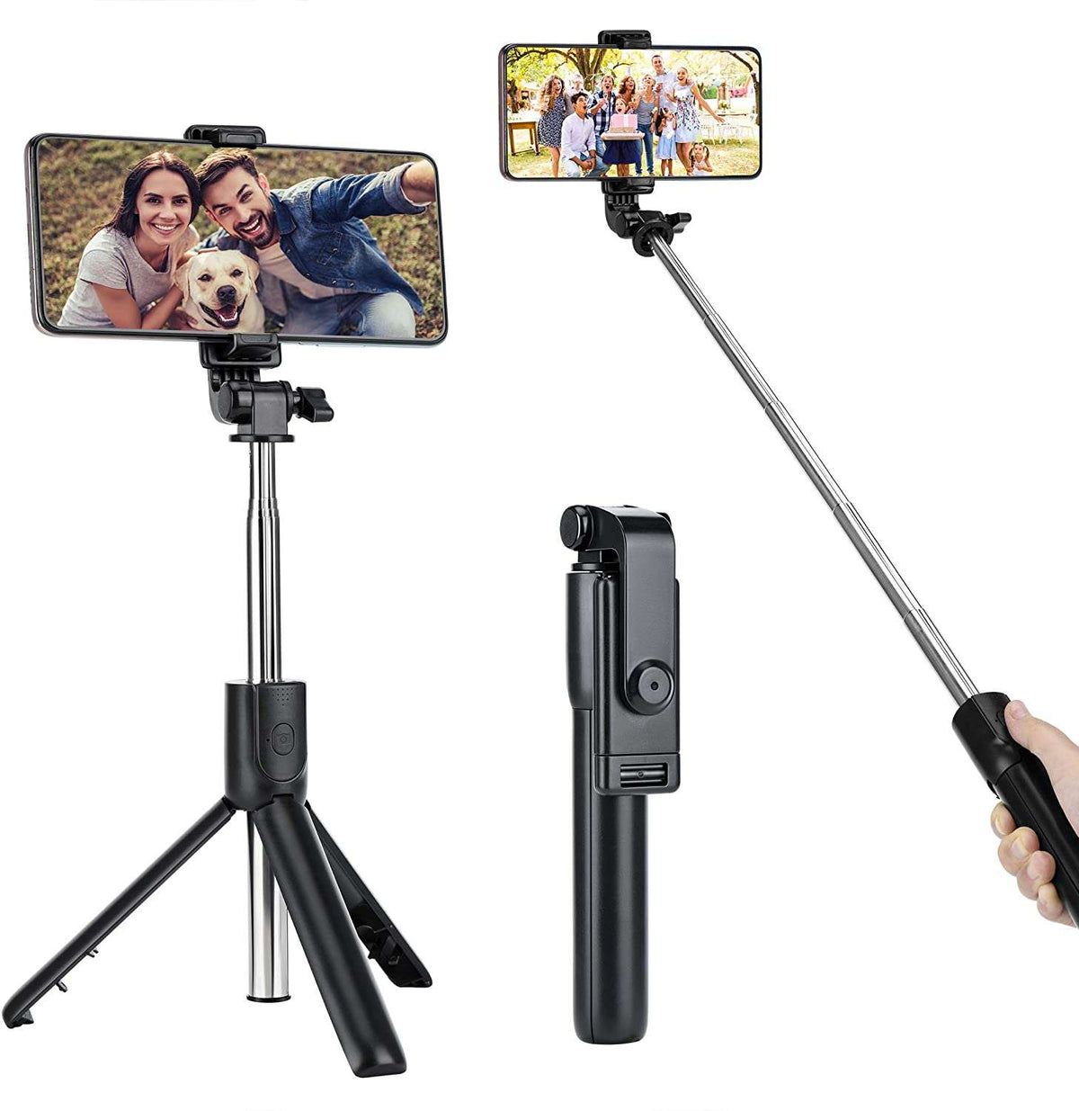 3IN1 WIRELESS SELFIE STICK & TRIPOD STAND FOR CONTENT